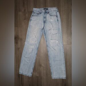 Aeropostale High Rise Baggy Light Blue Jeans